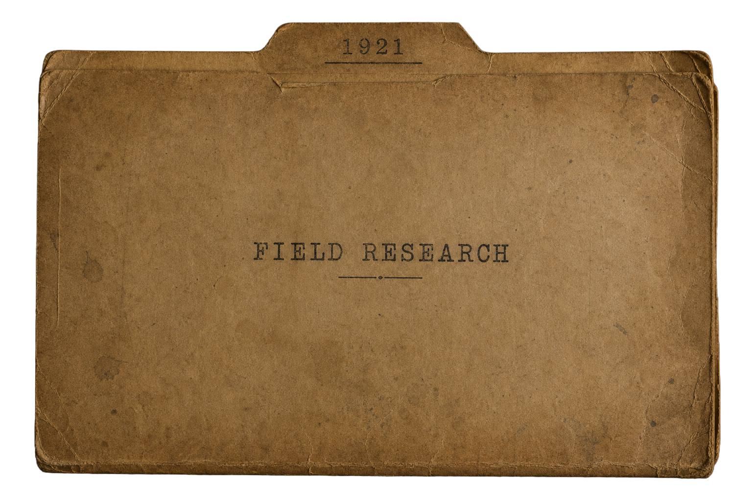 1921 Field Research folder
